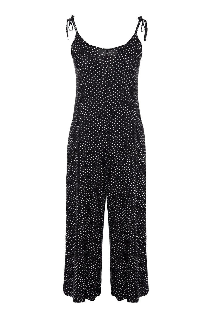 Trendyol Curve Plus Size Jumpsuit - Black - Regular fit