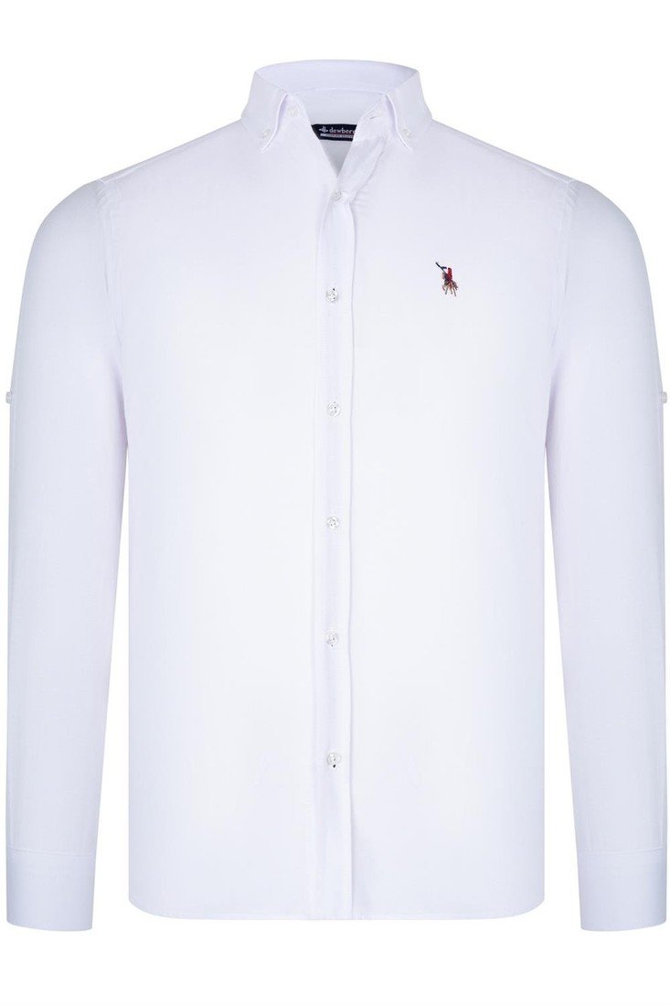 G674 DEWBERRY MENS SHIRT-WHITE OPTICAL