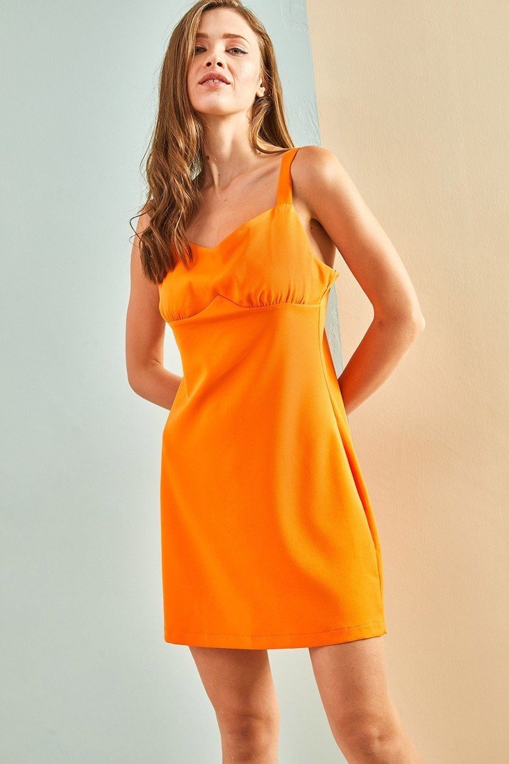 Bianco Lucci Dress - Orange - Basic