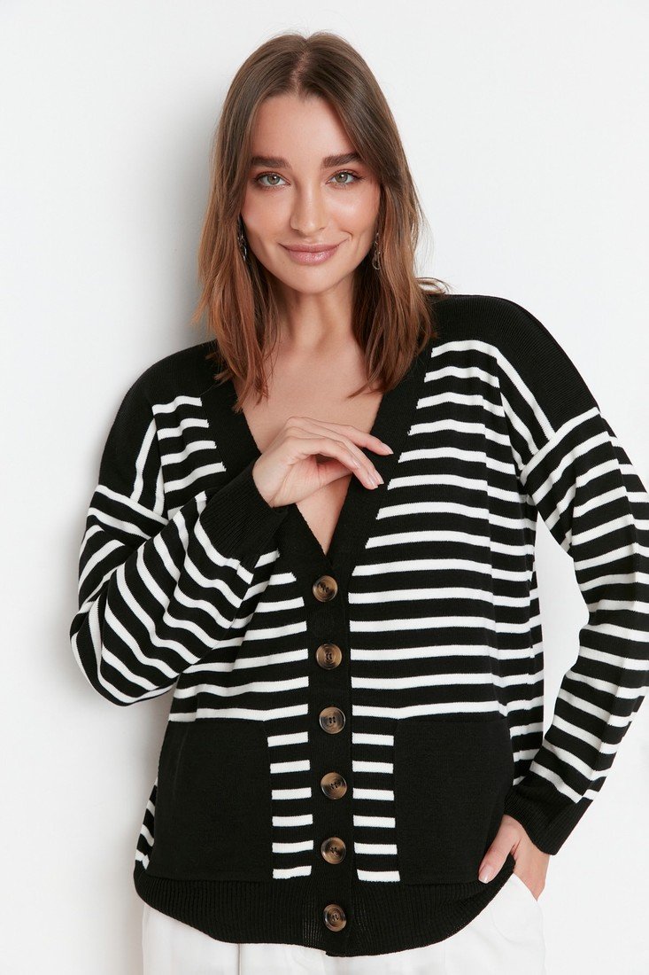 Trendyol Cardigan - Black - Regular fit