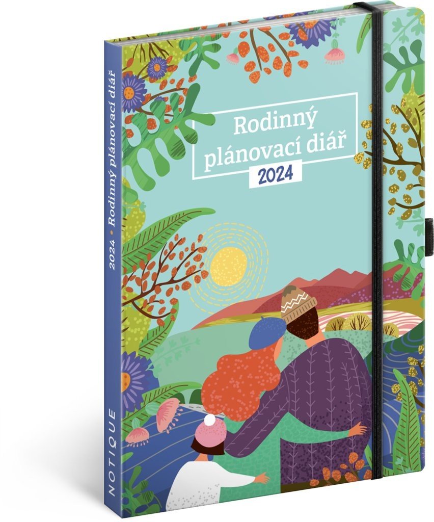 Diář 2024: Rodinný plánovací pomocník všech rodičů, 15 × 21 cm