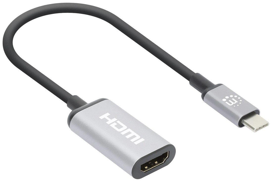 Manhattan USB 2.0 adaptér [1x USB-C® zástrčka - 1x HDMI zásuvka] 4K-at-60Hz USB-C to HDMI-Adapter