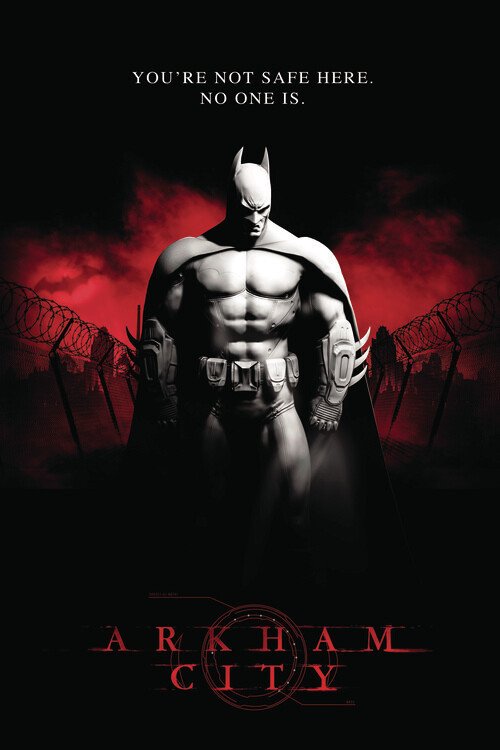 POSTERS Umělecký tisk Batman Arkham City, (26.7 x 40 cm)