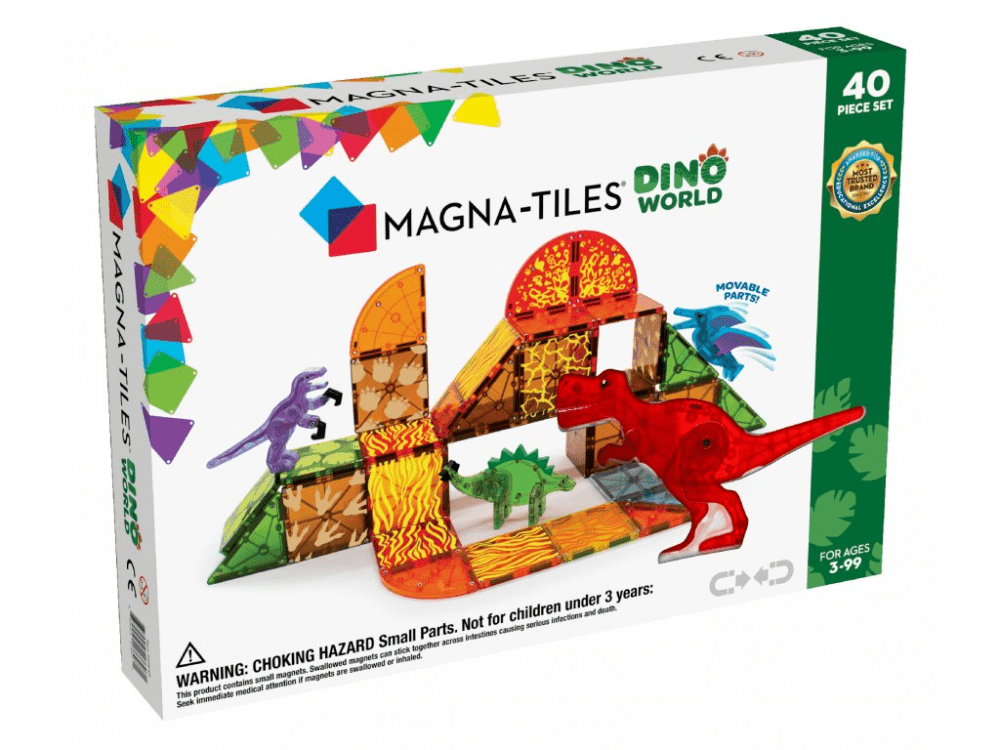 Magnetická stavebnice Dino 40 dílů - Magna-Tiles