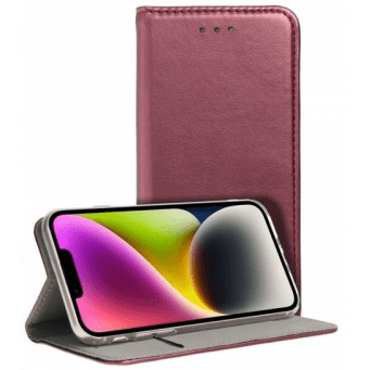 Pouzdro Smart Magneto pro Samsung Galaxy A14 4G / A14 5G (SM-A145/ A146) vínová Smart Magneto Book 476935 5903396194337