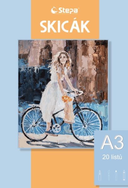 Skicák A3 - 20 listů, 180 g/m2