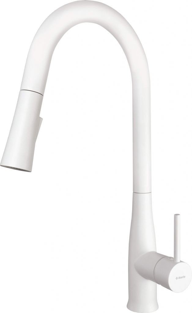 DEANTE Lukrecja bianco Kuchyňská baterie, s vytahovací hubicí BDH_A72M