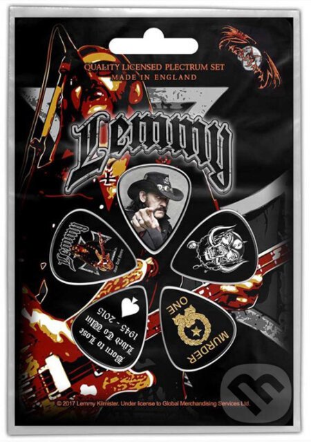 Gitarové trsátka Lemmy: Stone Death Forever set 5 ks