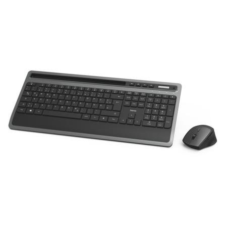 Hama set bezdrátové multimediální klávesnice a myši KMW-600, antracitová/černá,