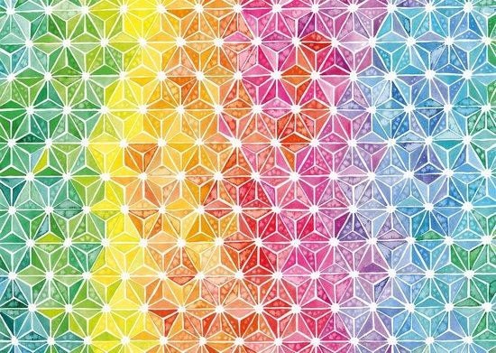 SCHMIDT Puzzle Barevné trojúhelníčky 1000 dílků