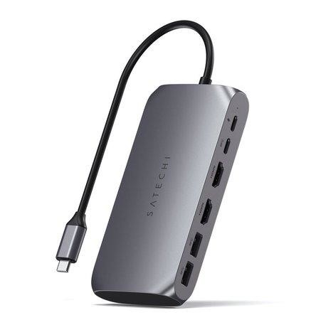 Satechi USB-C Multimedia Adapter M1 - Space Gray Aluminium, ST-UCM1HM