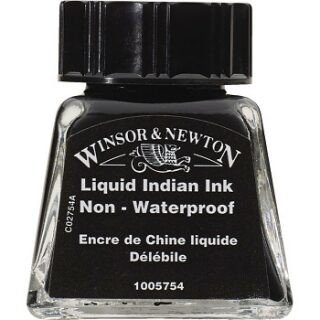 Winsor&Newton tuš 754 Liquid Indian Ink 14ml