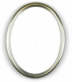 Oválný rám stříbrný – 18x24cm