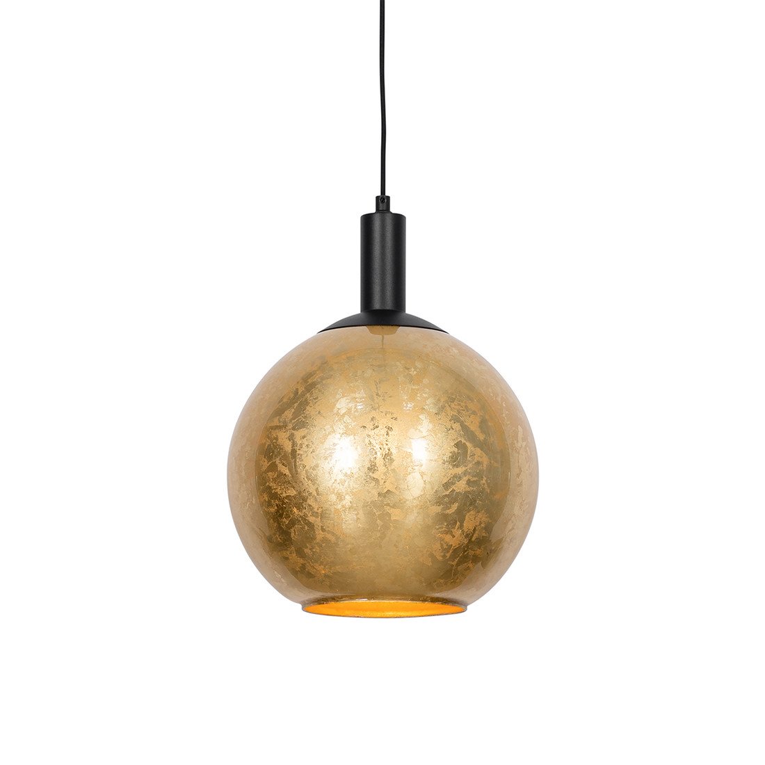 Design hanglamp goud met zwart - Bert