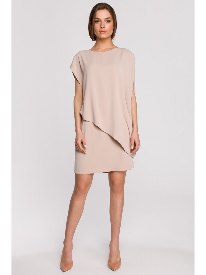 Style Dámské mini šaty Ishilla S262 béžová L