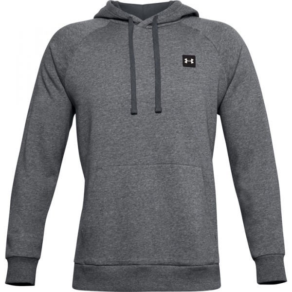 Under Armour UA RIVAL FLEECE HOODIE Pánská mikina, tmavě šedá, velikost L