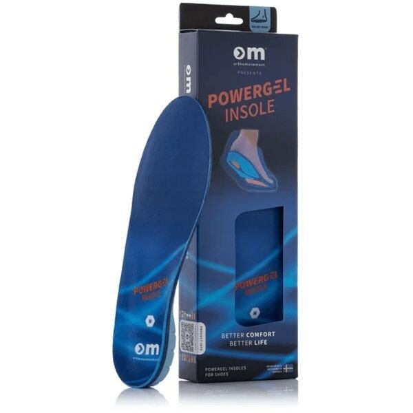 ORTHOMOVEMENT GEL INSOLE Gelové vložky do bot, modrá, velikost 38/40