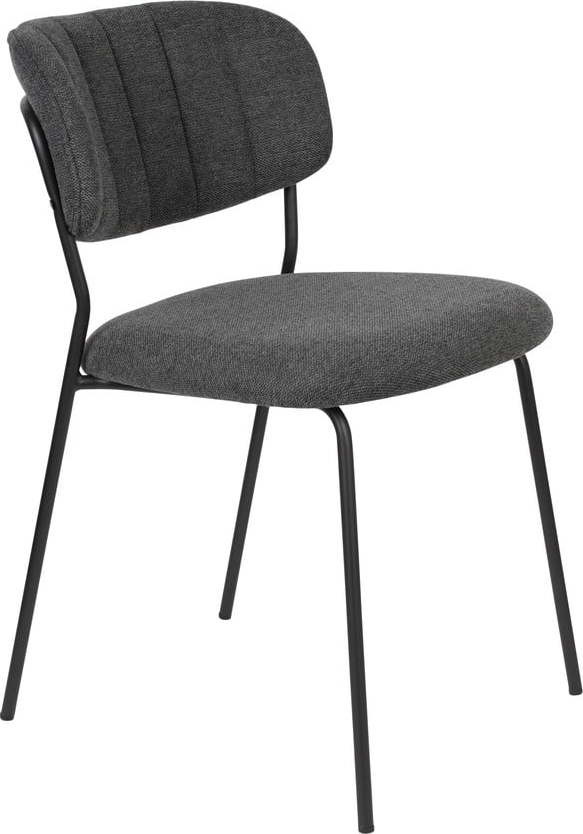 Tmavě šedé jídelní židle v sadě 2 ks Jolien – White Label
