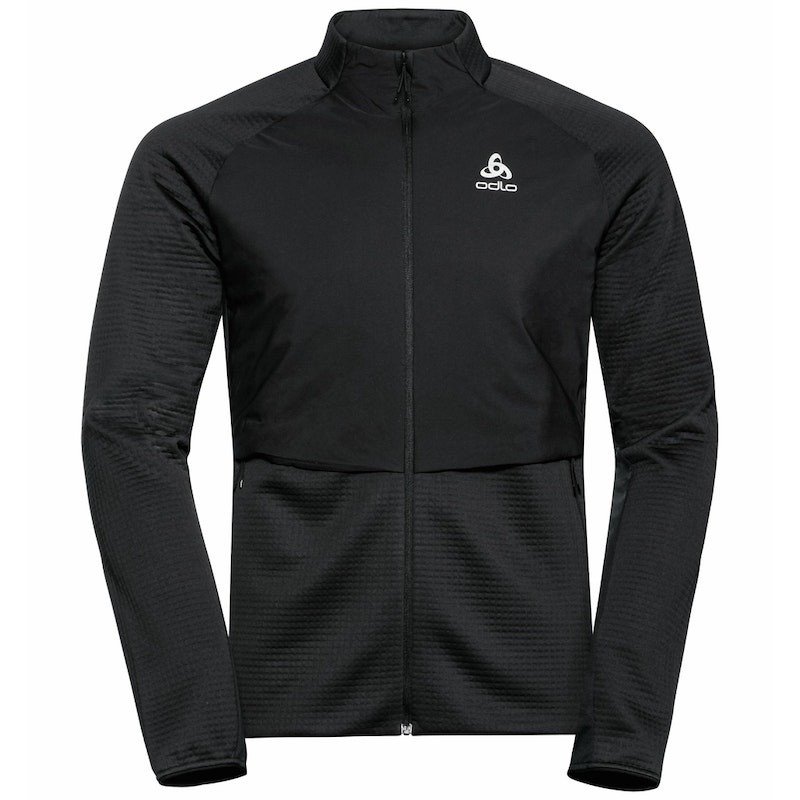 Pánská hybridní mikina na zip Odlo Mid layer full zip SESVENNA HYBRID S-THE