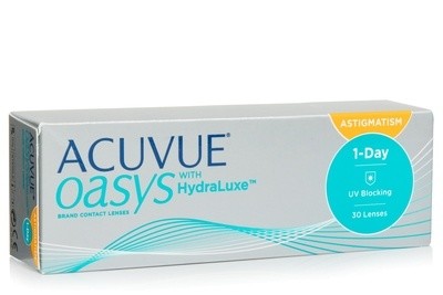 Johnson & Johnson Acuvue Oasys 1-Day with HydraLuxe for Astigmatism (30 čoček)