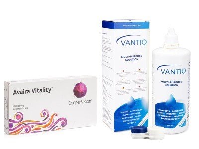 CooperVision Avaira Vitality (6 čoček) + Vantio Multi-Purpose 360 ml s pouzdrem