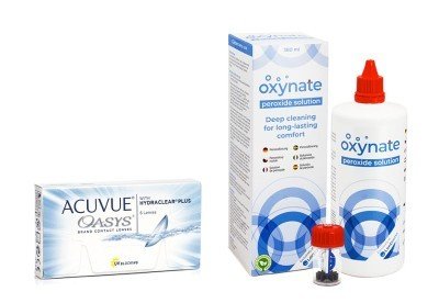 Johnson & Johnson Acuvue Oasys (6 čoček) + Oxynate Peroxide 380 ml s pouzdrem