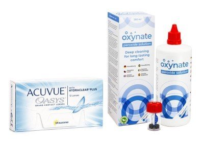 Johnson & Johnson Acuvue Oasys (12 čoček) + Oxynate Peroxide 380 ml s pouzdrem