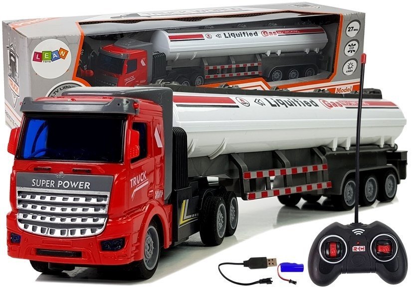 mamido Cisternové nákladní auto na dálkové ovládání RC 1:48 bílé