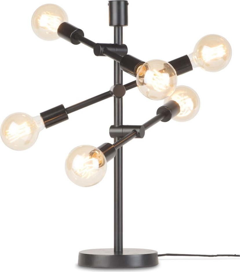 Černá stolní lampa s kovovým stínidlem (výška 64 cm) Nashville – it's about RoMi