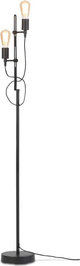 Černá stojací lampa s kovovým stínidlem (výška 152 cm) Seattle – it's about RoMi