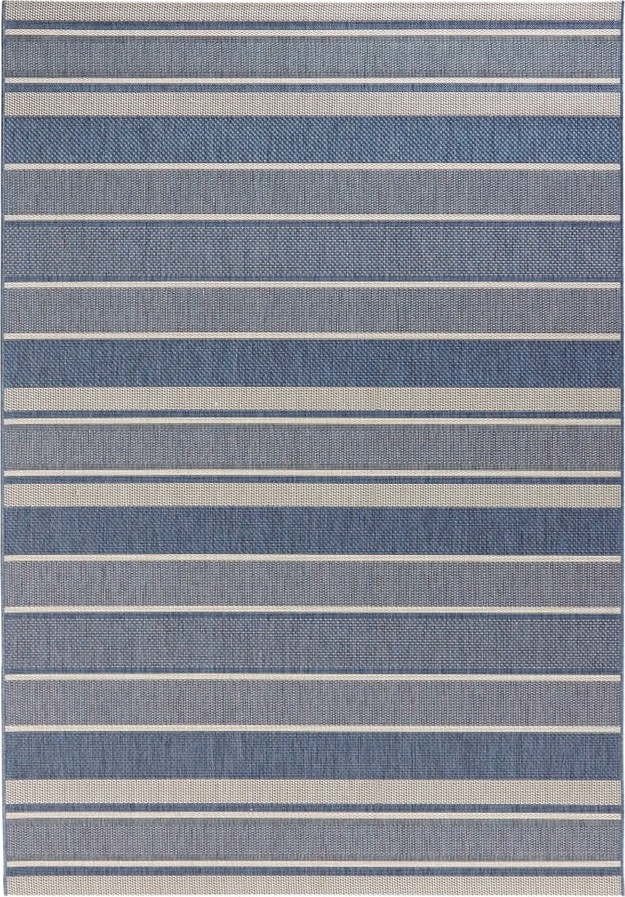 Modrý venkovní koberec NORTHRUGS Strap, 120 x 170 cm