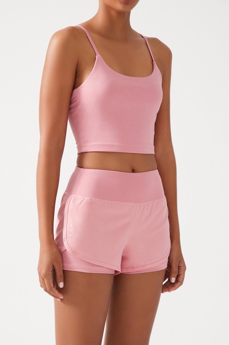 LOS OJOS Sports Shorts - Pink - Normal Waist