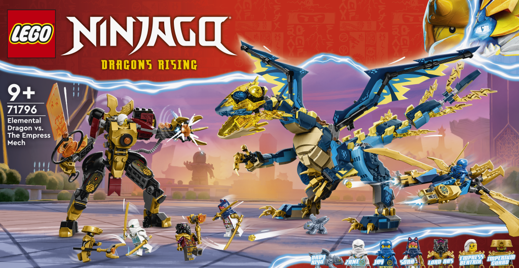 LEGO® NINJAGO® 71796 Živelný drak proti robotovi císařovny - LEGO® NINJAGO®