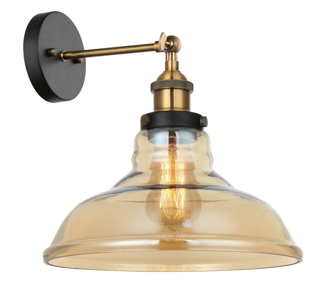 MBM-2381/1 GD+AMB - Nástěnné svítidlo HUBERT 1xE27/40W/230V