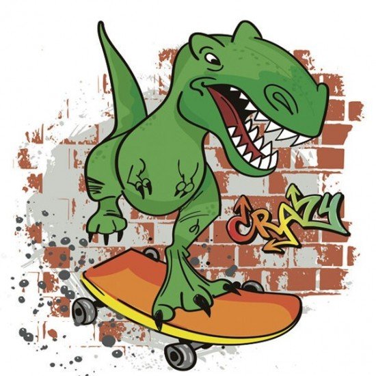 POL-MAK Ubrousky Daisy L - Crazy Dino - 20 ks - SDOG 036301