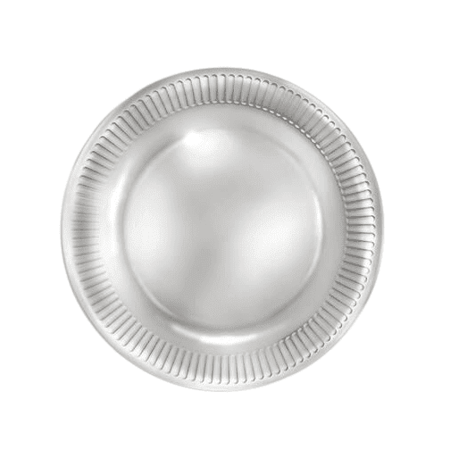 POL-MAK Papírový talíř malý - stříbrný - 18 cm - 8 ks - TM01 OG 005500
