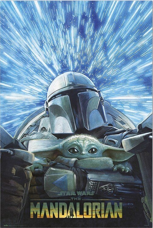 GRUPO ERIK Plakát, Obraz - Star Wars: The Mandalorian - Hyperspace, (61 x 91.5 cm)