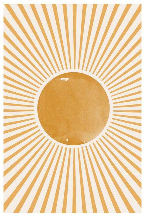 1X Ilustrace Boho Sun, (26.7 x 40 cm)
