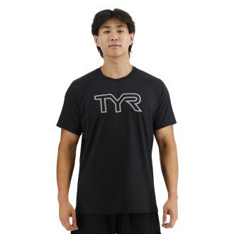 TYR  tričko TYR Raglan black MPTRSL3A