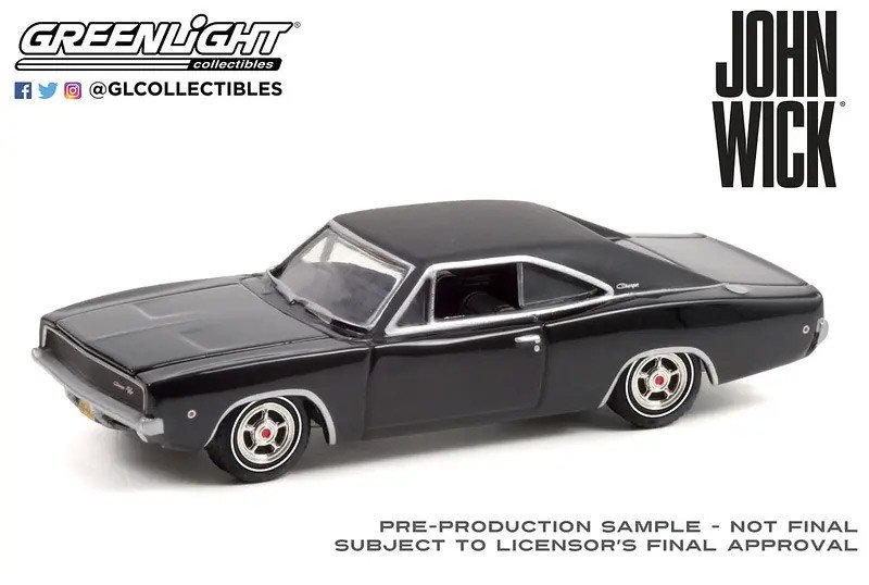 Greenlight Collectibles | John Wick - Diecast Model 1/43 1968 Dodge Charger R/T