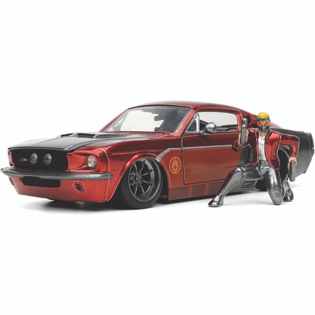 Jada Toys | Guardians of the Galaxy - Diecast Model 1/24 1967 Ford Mustang Shelby GT-500 s figurkou Star-Lord