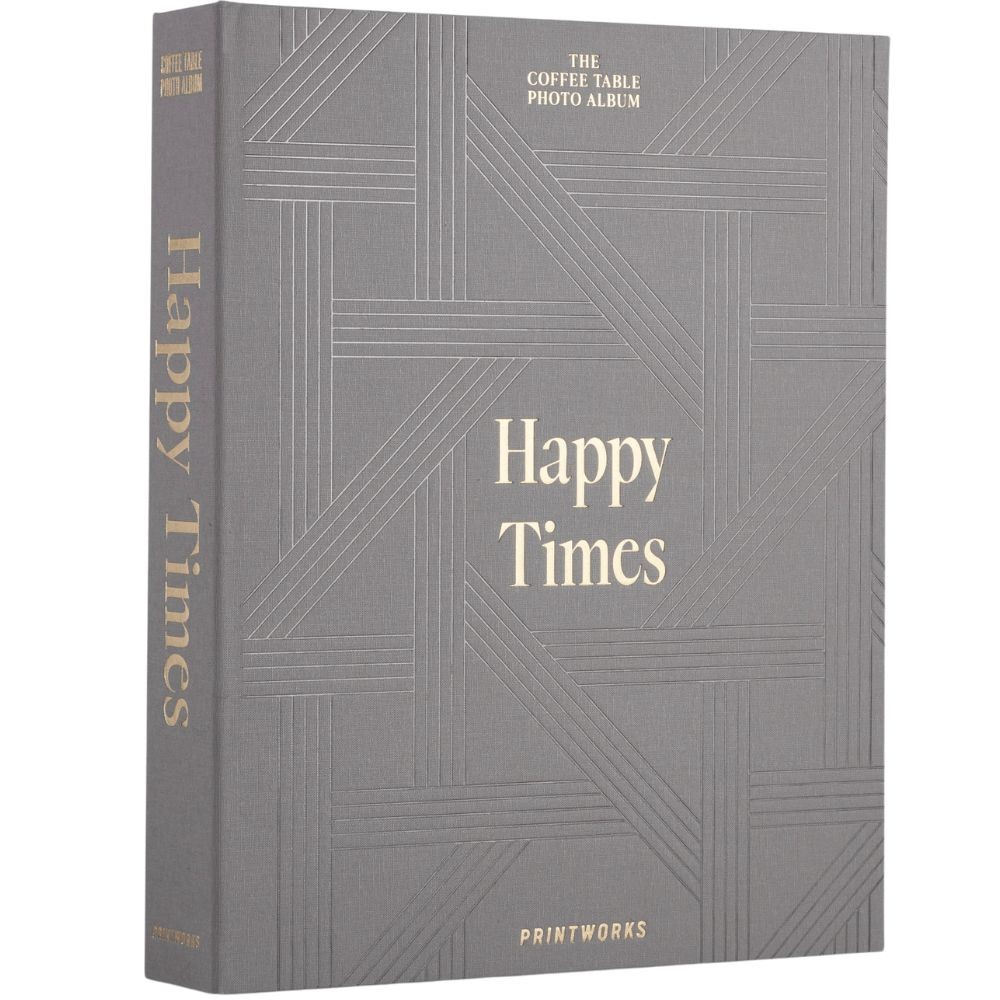 Fotoalbum HAPPY TIMES Printworks šedé