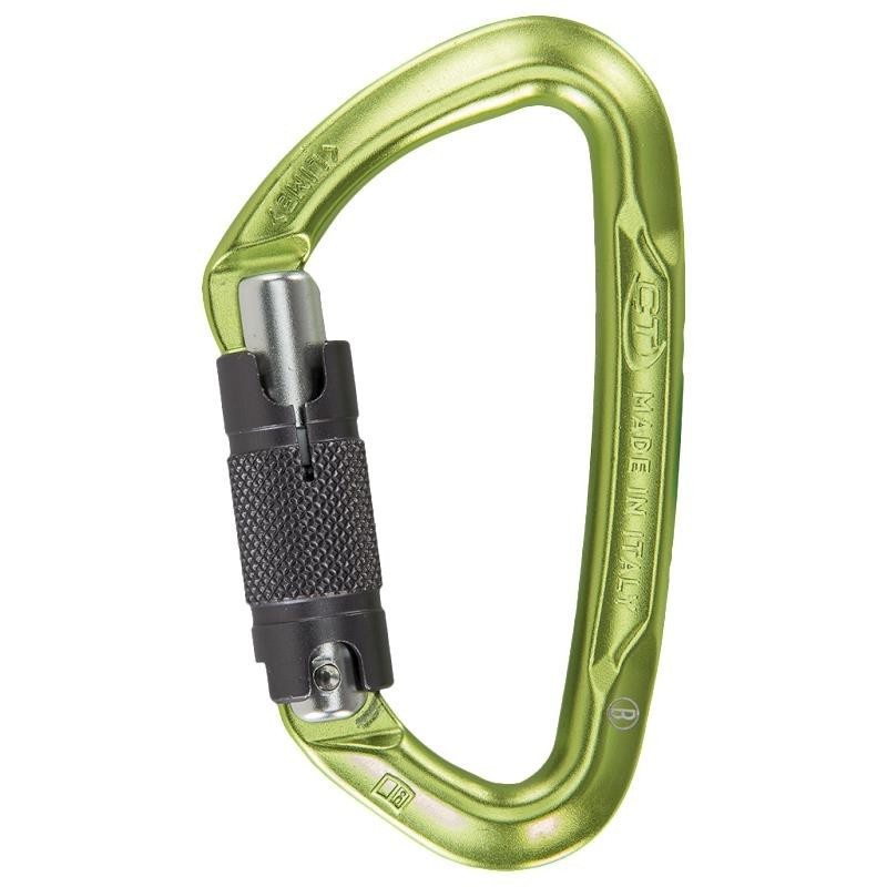 Twistlock karabina Climbing Technology Lime WG Marine Blue