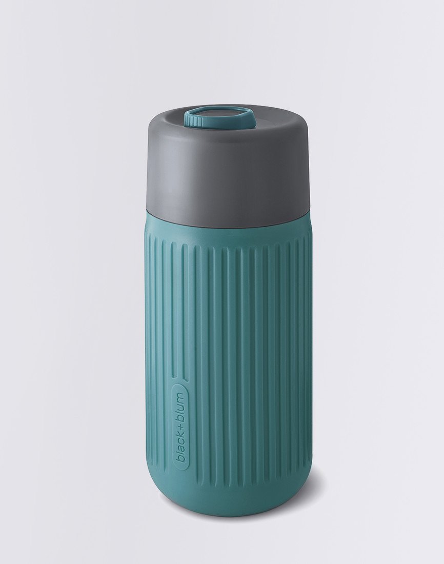 Black+Blum Glass Travel Cup Grey/Ocean