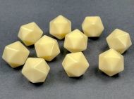 Chessex Opaque Ivory Blank 20-sided Dices (10x)
