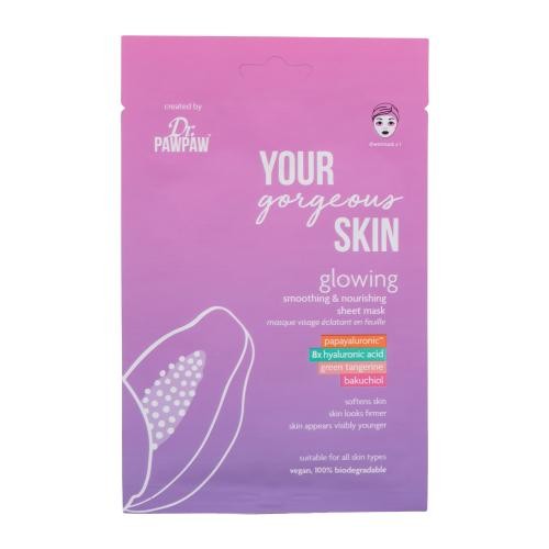 Dr. PAWPAW Your Gorgeous Skin Glowing Sheet Mask 25 ml rozjasňující pleťová maska pro ženy