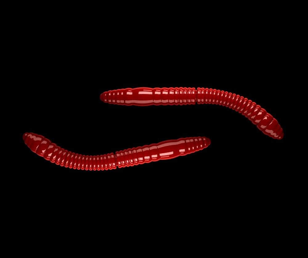 Libra Lures Fatty D’Worm Red - D’Worm 6,5cm 10ks