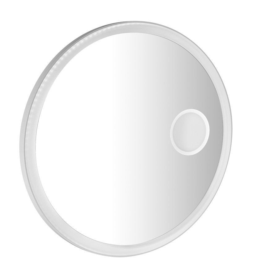 SAPHO FLOAT kulaté LED podsvícené zrcadlo, ø 80 cm, kosm.zrcátko, IR senzor, 3500-6500°K, bílá FT800