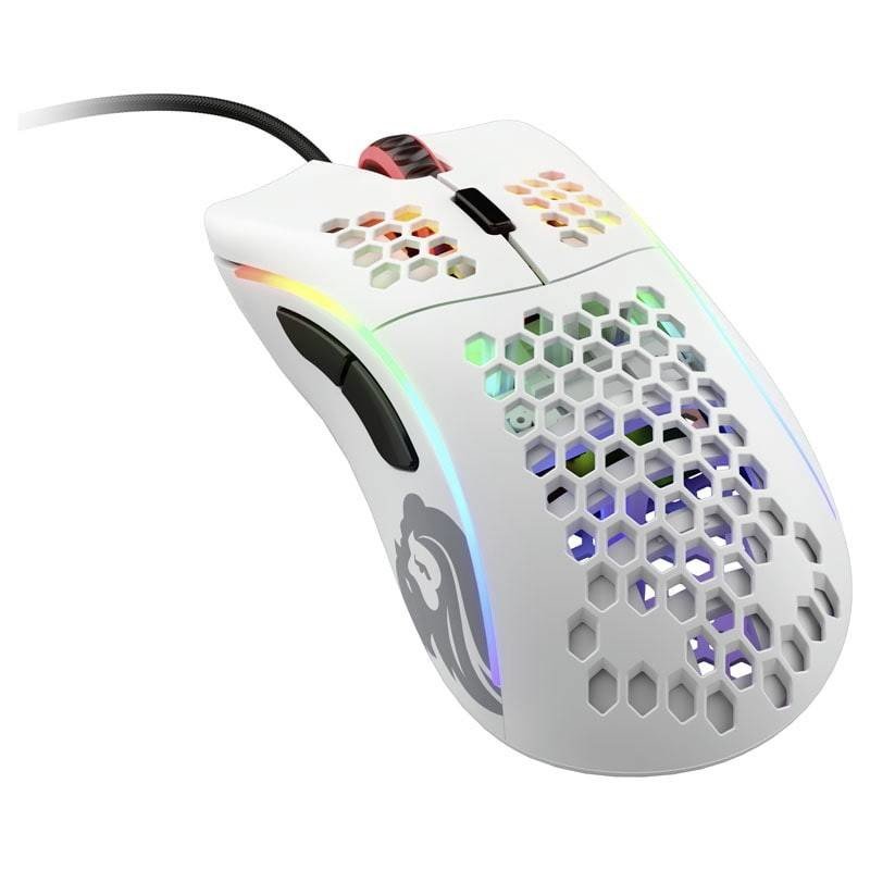 Glorious PC Gaming Race Model D herní myš kabelový optická bílá (matná) 6 tlačítko 12000 dpi s podsvícením