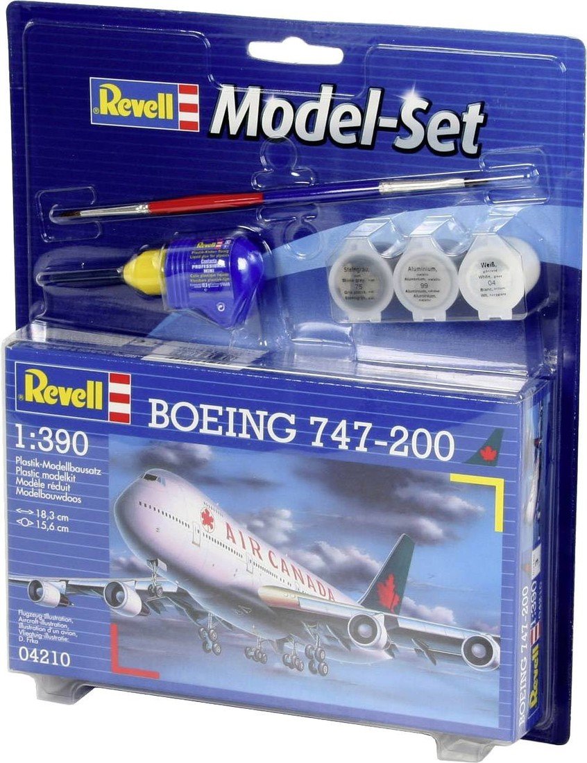 Revell 64210 Boeing 747-200 Air Canada model letadla, stavebnice 1:390